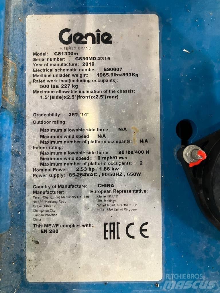 Genie GS 1330 Piattaforme a pantografo