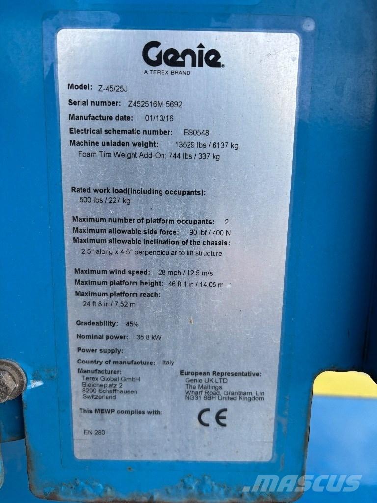 Genie Z 45/25 RT Piattaforme a braccio articolato