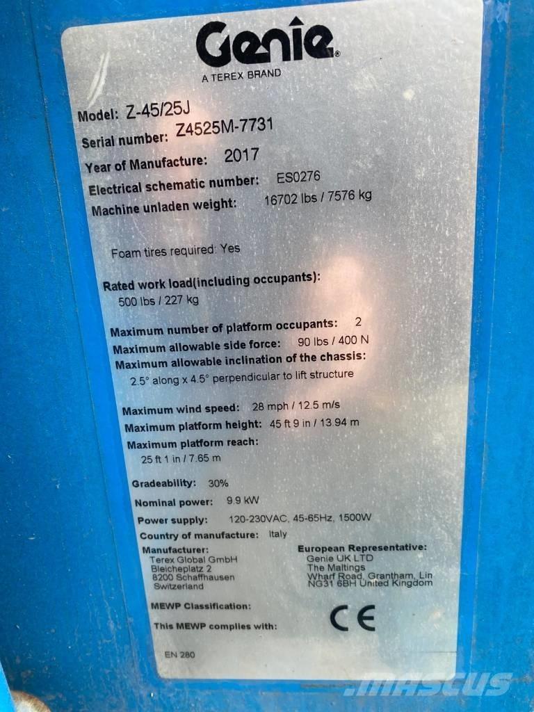 Genie Z 45/25 J BI Piattaforme a braccio articolato