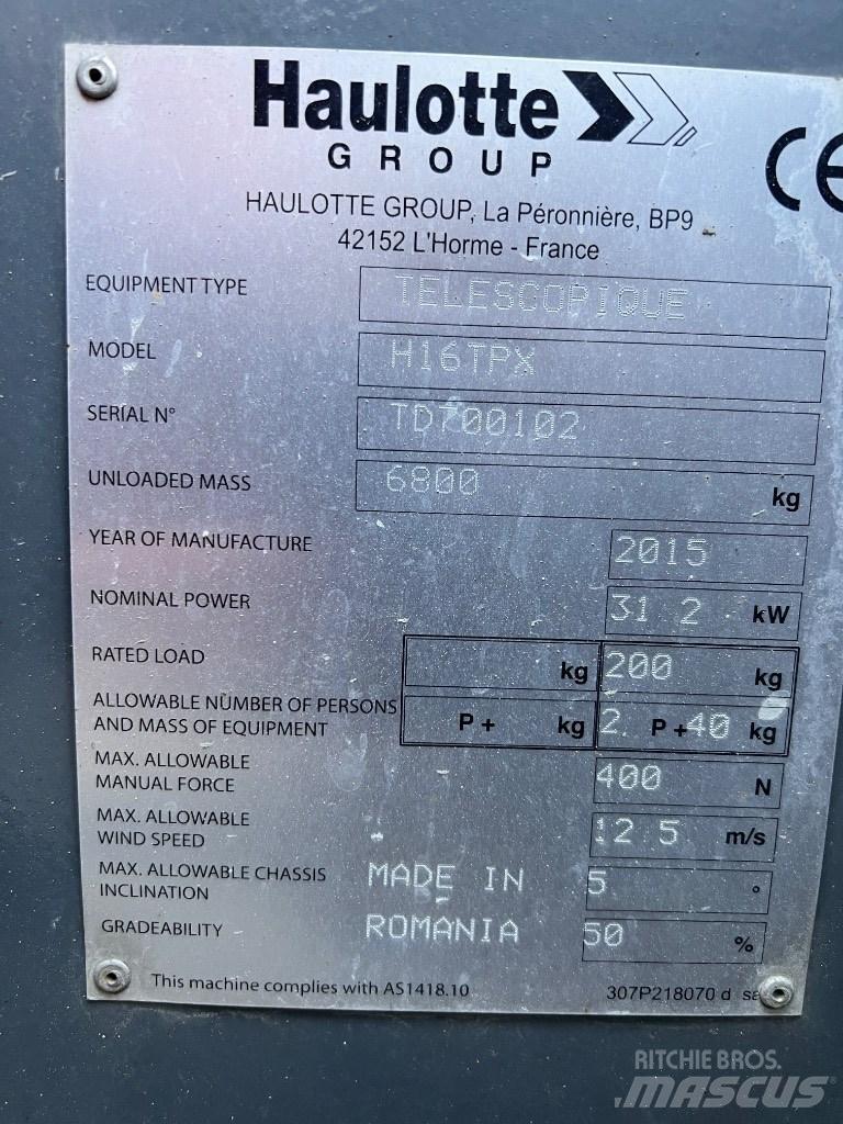 Haulotte H 16 TPX Piattaforme a braccio articolato