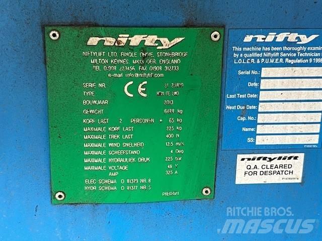 Niftylift HR 21 D E Piattaforme a braccio articolato