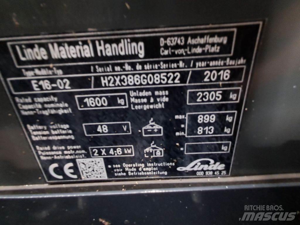 Linde E16-02 Carrelli elevatori elettrici