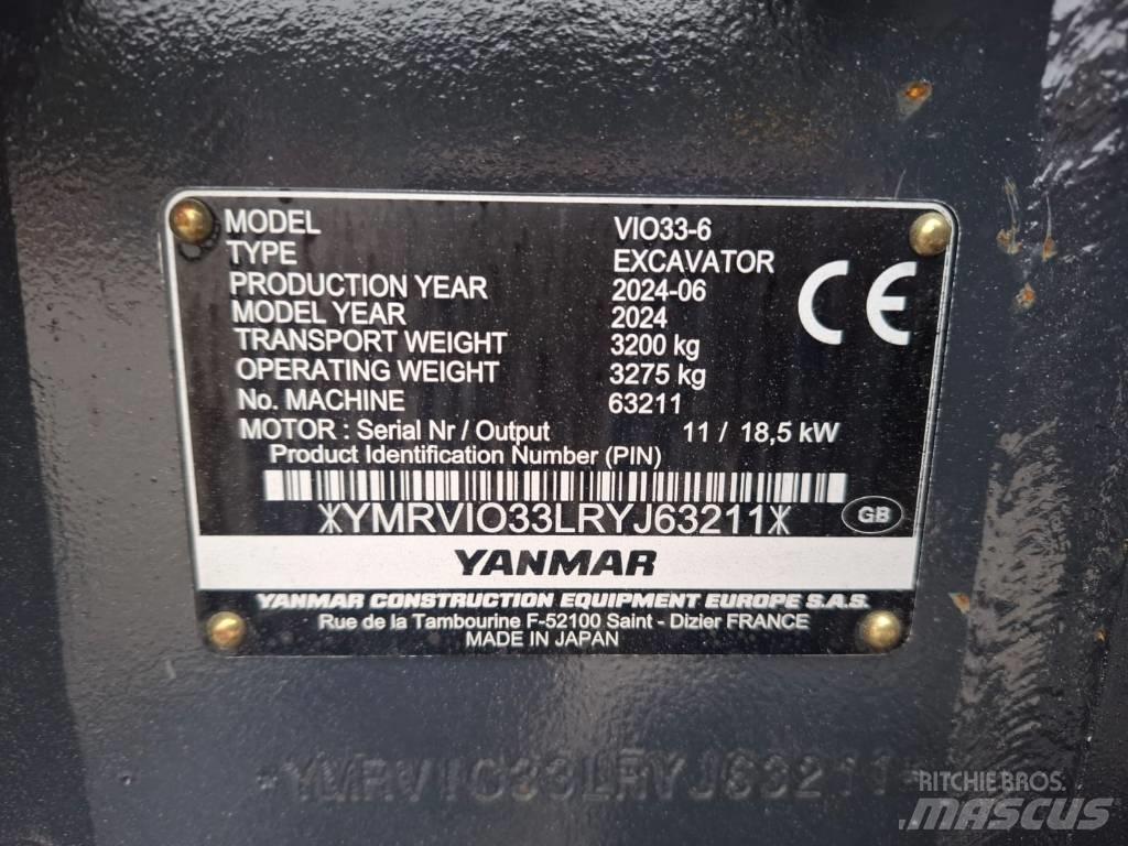 Yanmar Vio 33-6 Miniescavatori