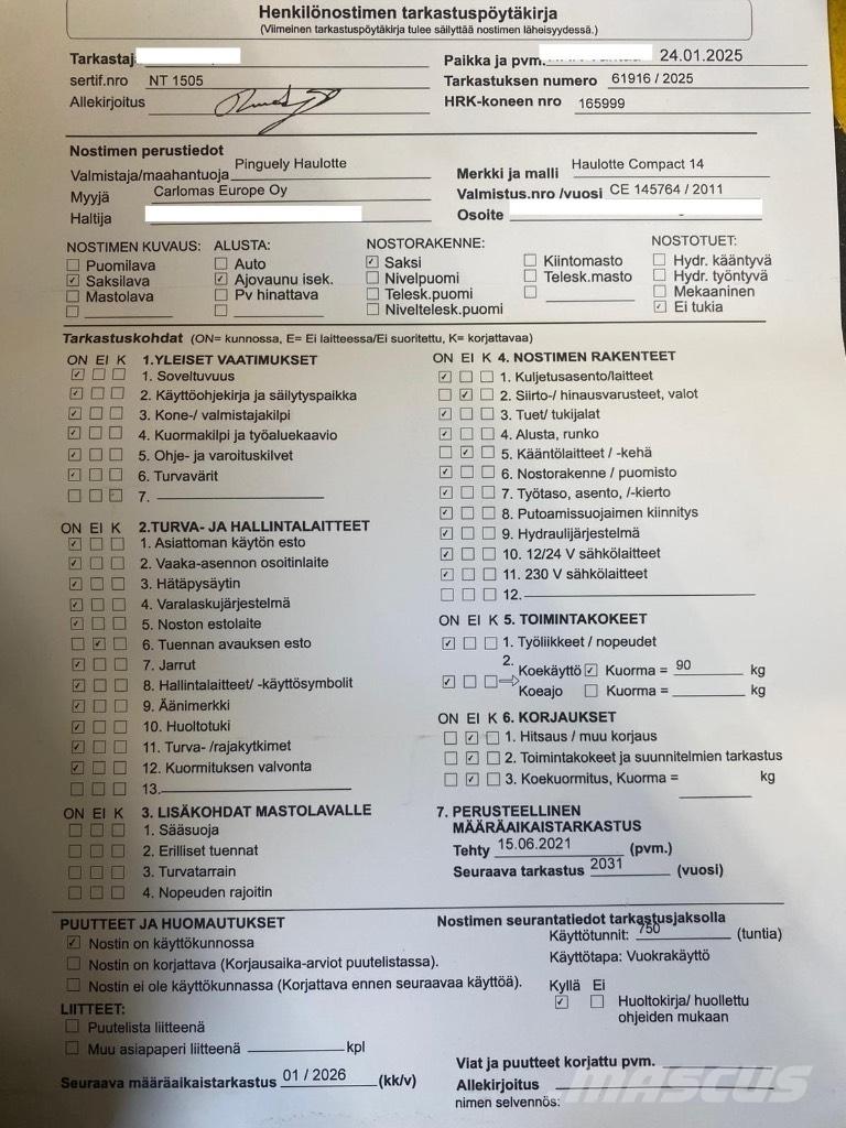 Haulotte Compact 14 Piattaforme a pantografo