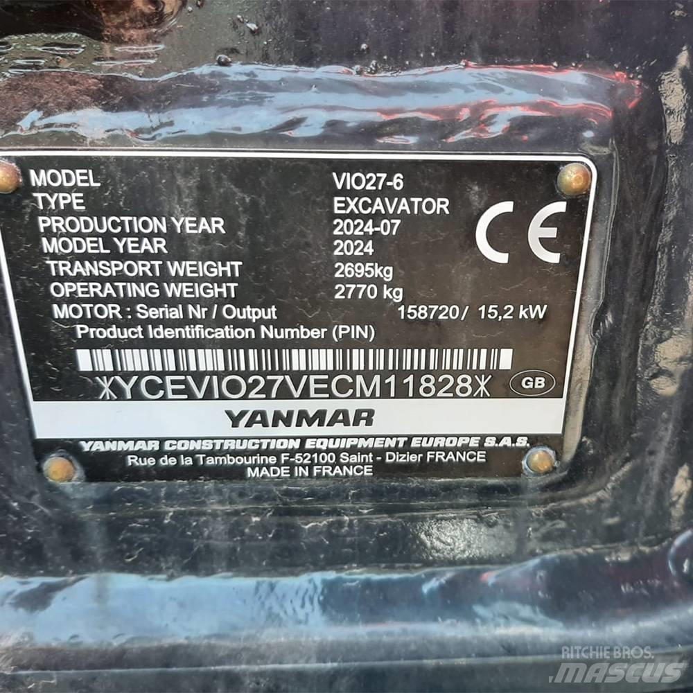 Yanmar Vio 27 Miniescavatori