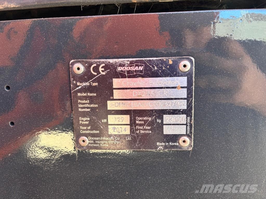 Doosan DX 235 LCR Escavatori cingolati