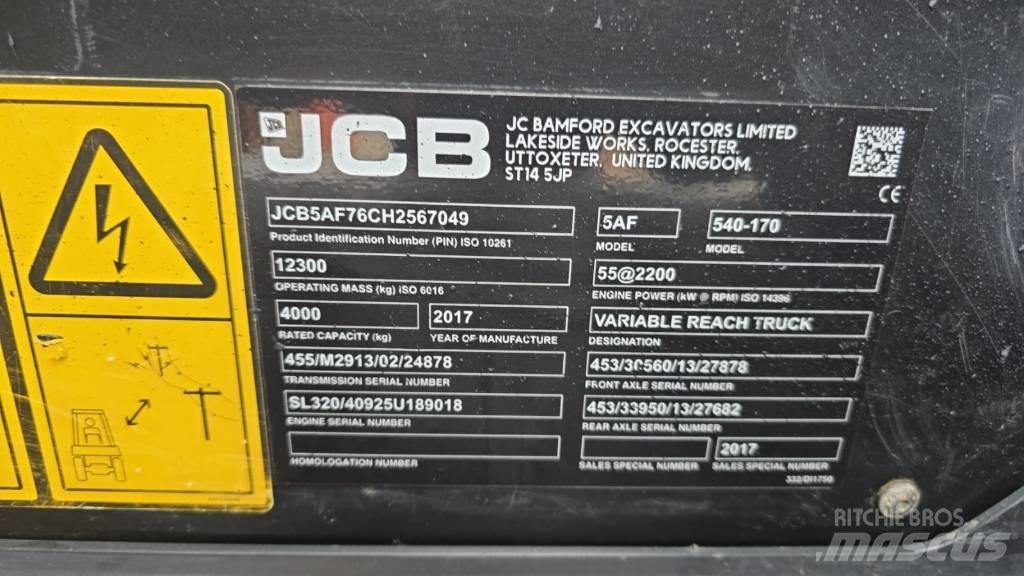 JCB 540-170 Sollevatori telescopici