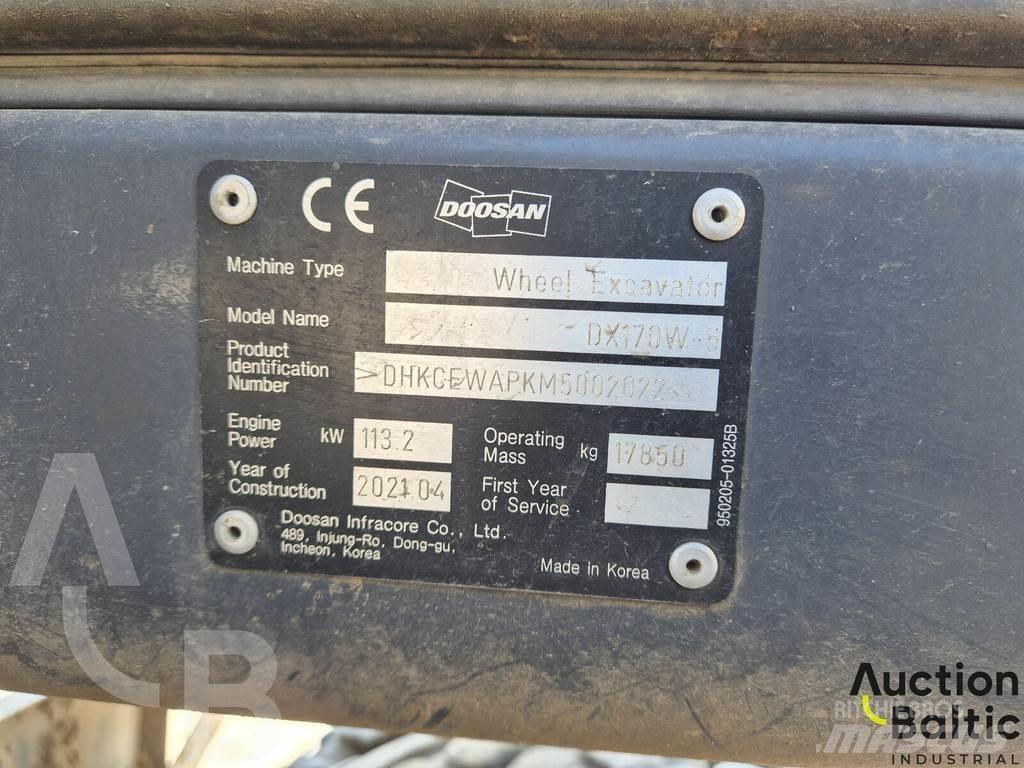Doosan DX 170 W-5 Escavatori gommati