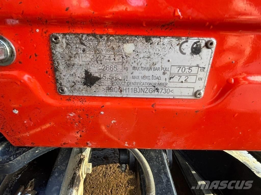 Kubota U 27-4 Miniescavatori