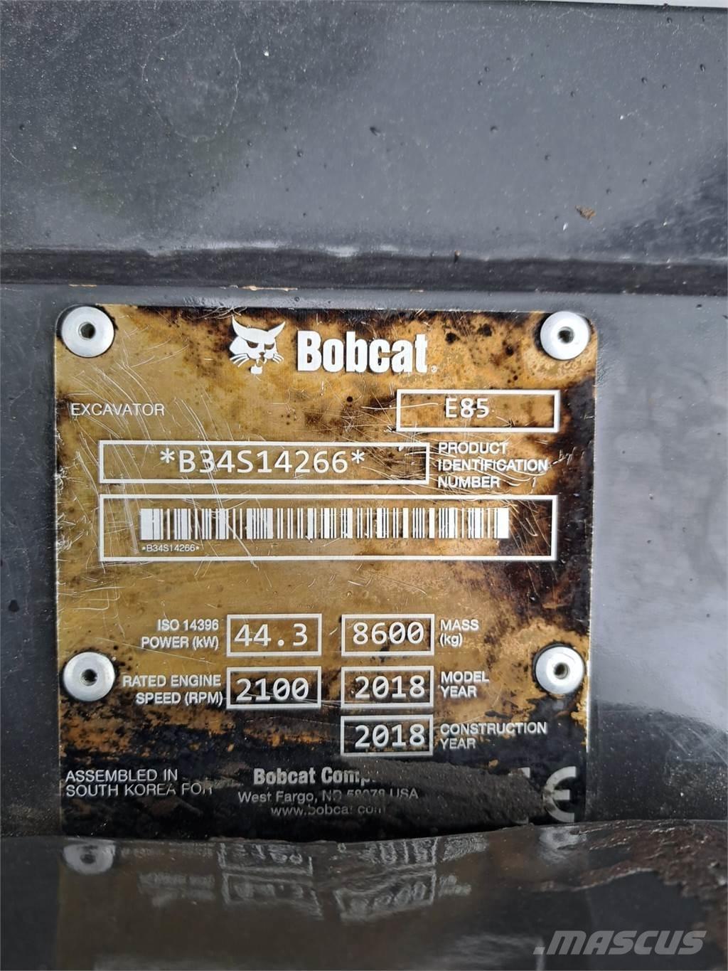 Bobcat E85 Miniescavatori