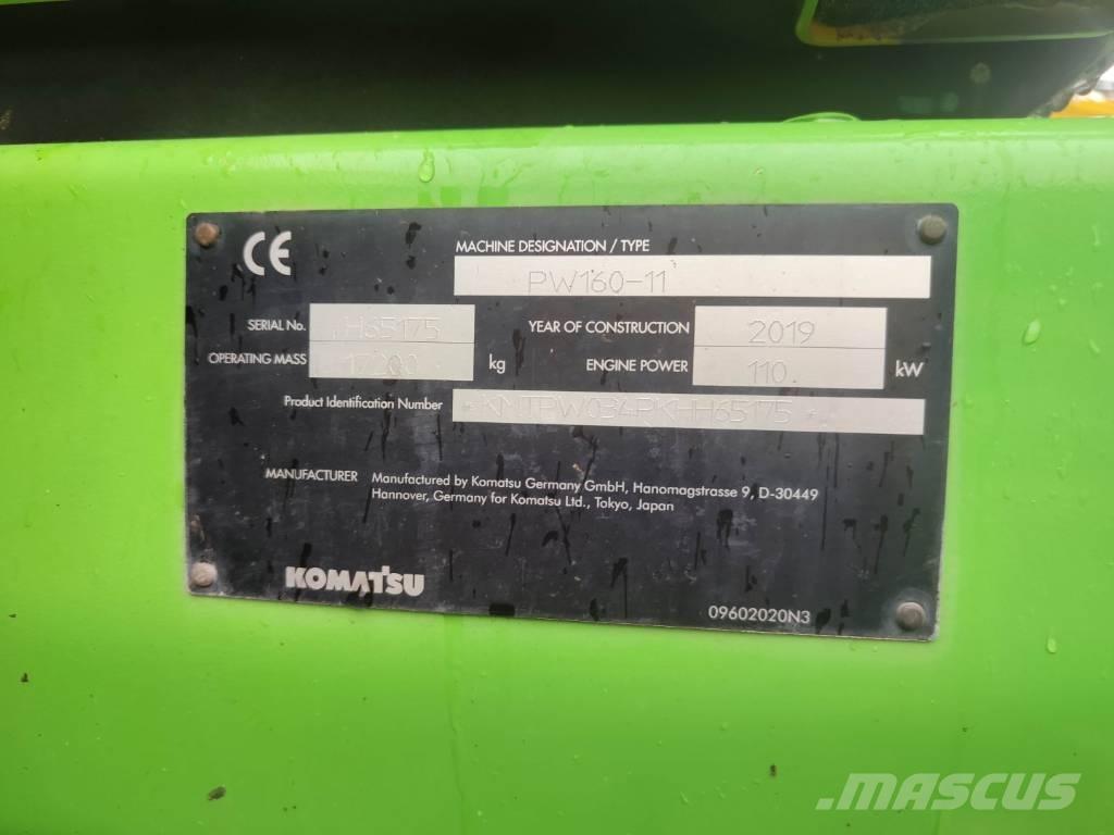 Komatsu PW 160-11 Escavatori gommati