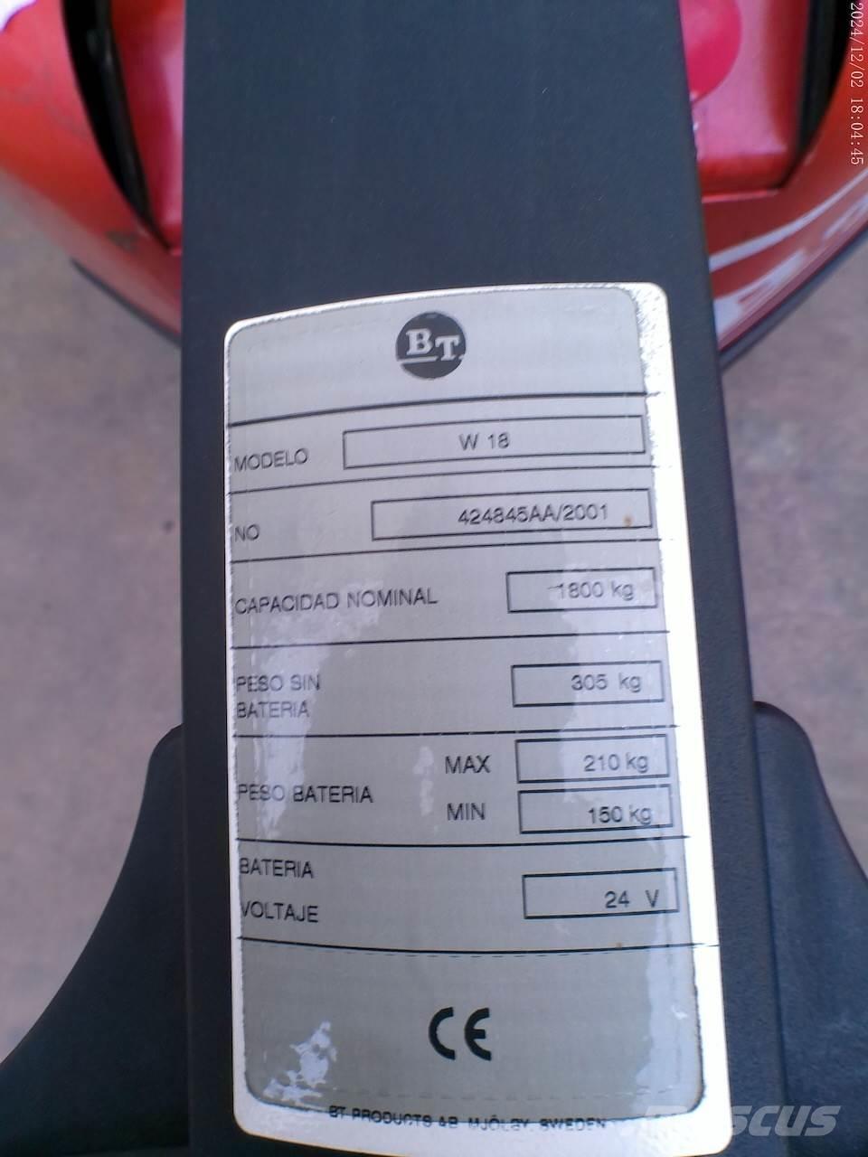 BT W 18 Transpallet manuale
