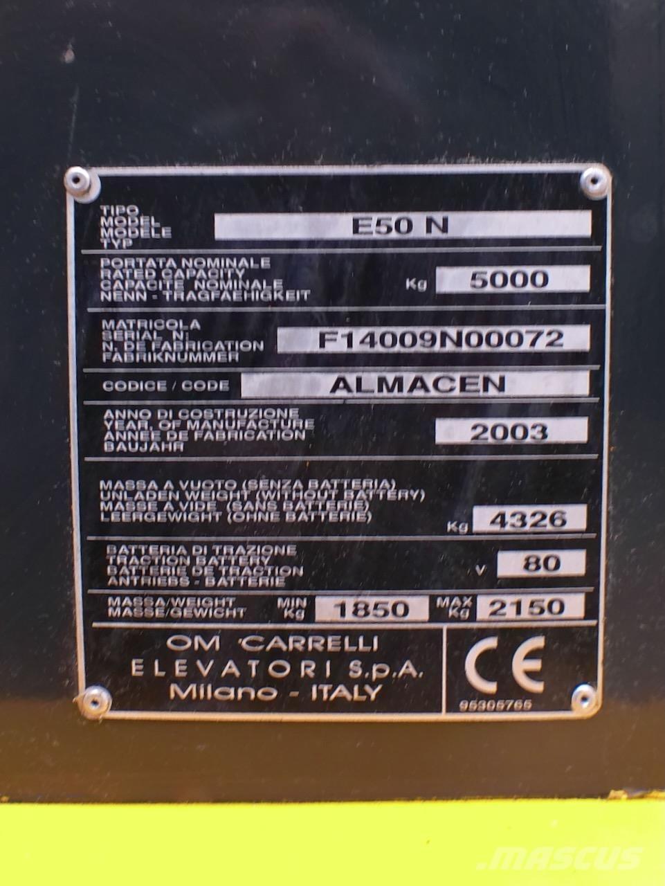 OM E50N Carrelli elevatori elettrici