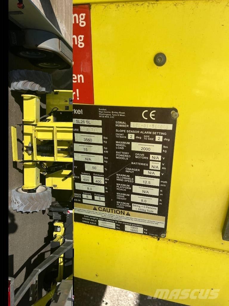 Snorkel SL 26 SL Piattaforme a pantografo