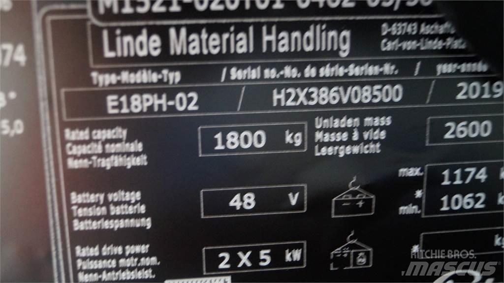 Linde E18PH Carrelli elevatori elettrici