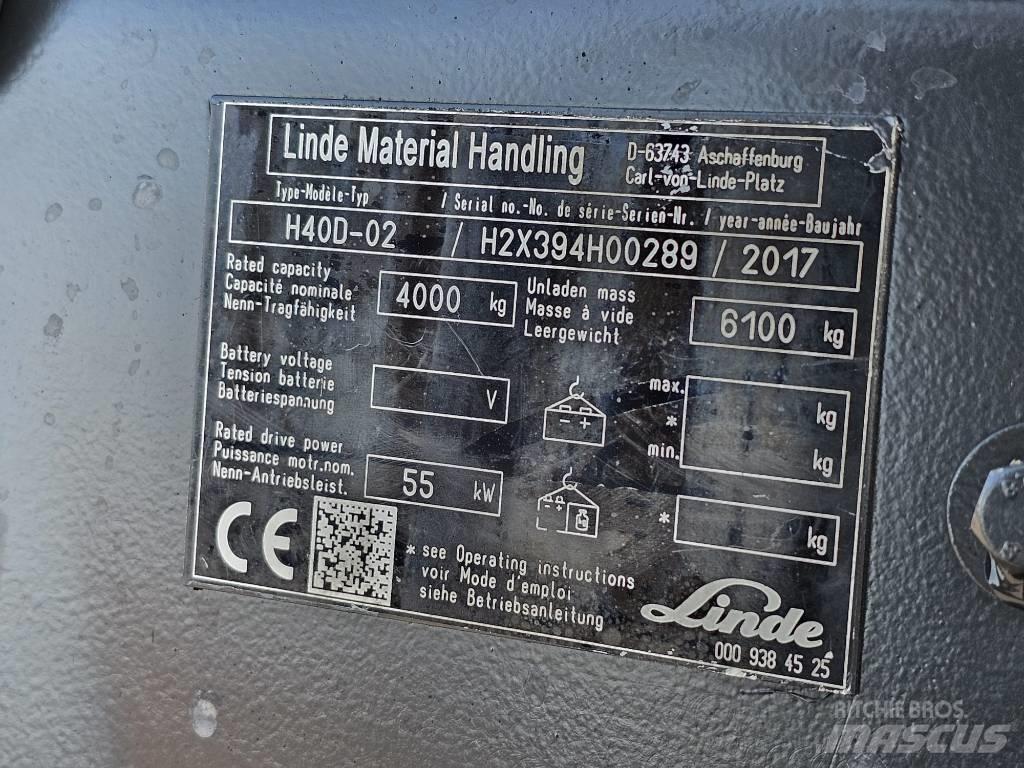Linde H40D-02 Carrelli elevatori diesel