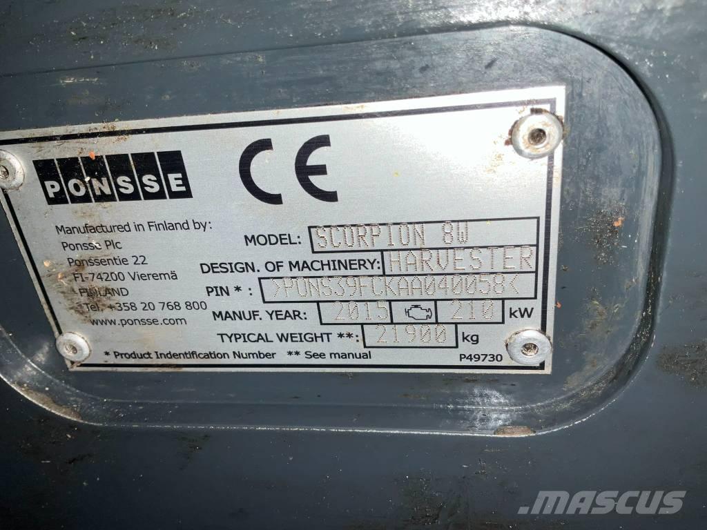 Ponsse SCORPION 8W Abbattitrici, Disboscatrici