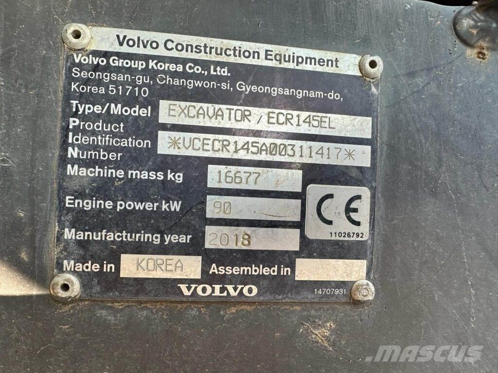 Volvo ECR145EL Escavatori cingolati