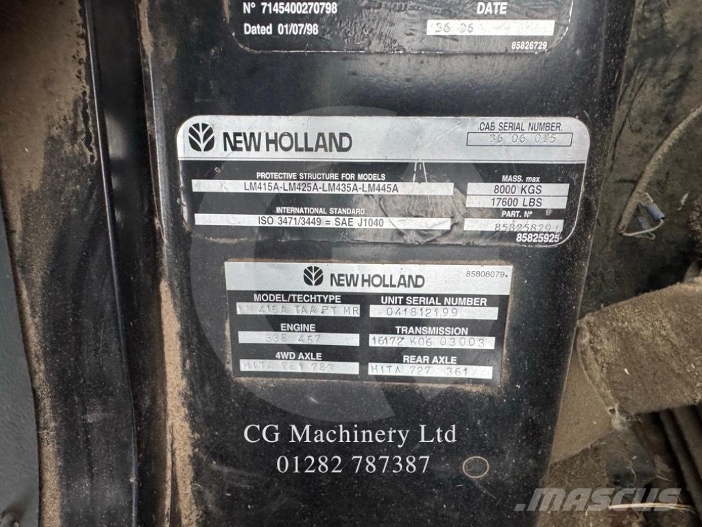 New Holland LM 415 A Sollevatori telescopici per agricoltura