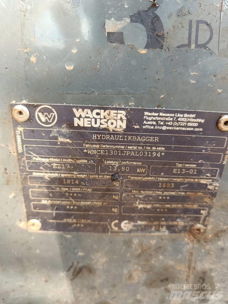 Wacker Neuson EZ 17 Miniescavatori