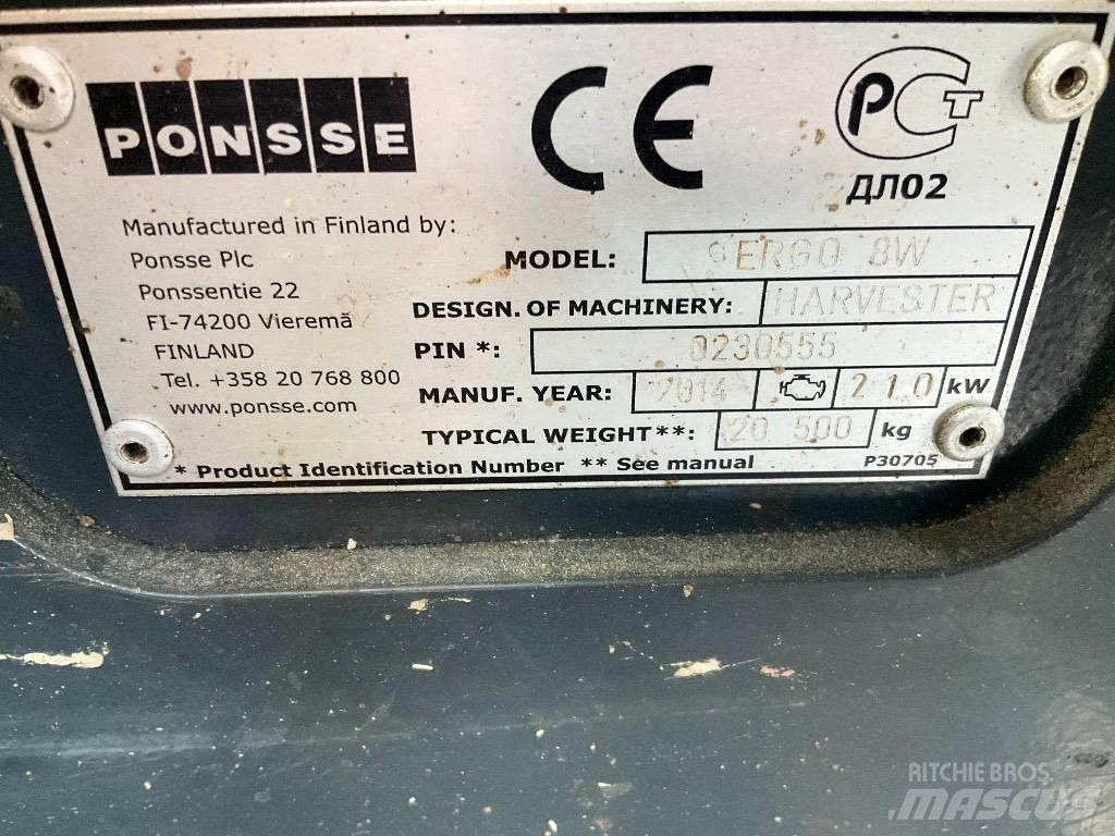 Ponsse Ergo 8W Abbattitrici, Disboscatrici