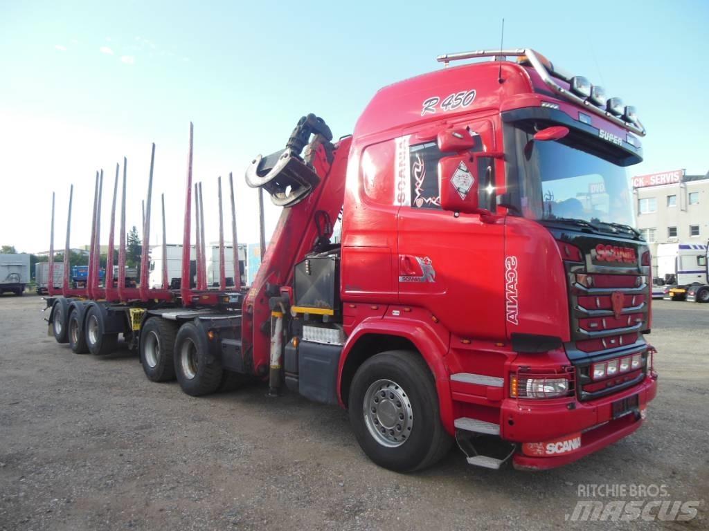 Scania R 450 Camion trasporto legname