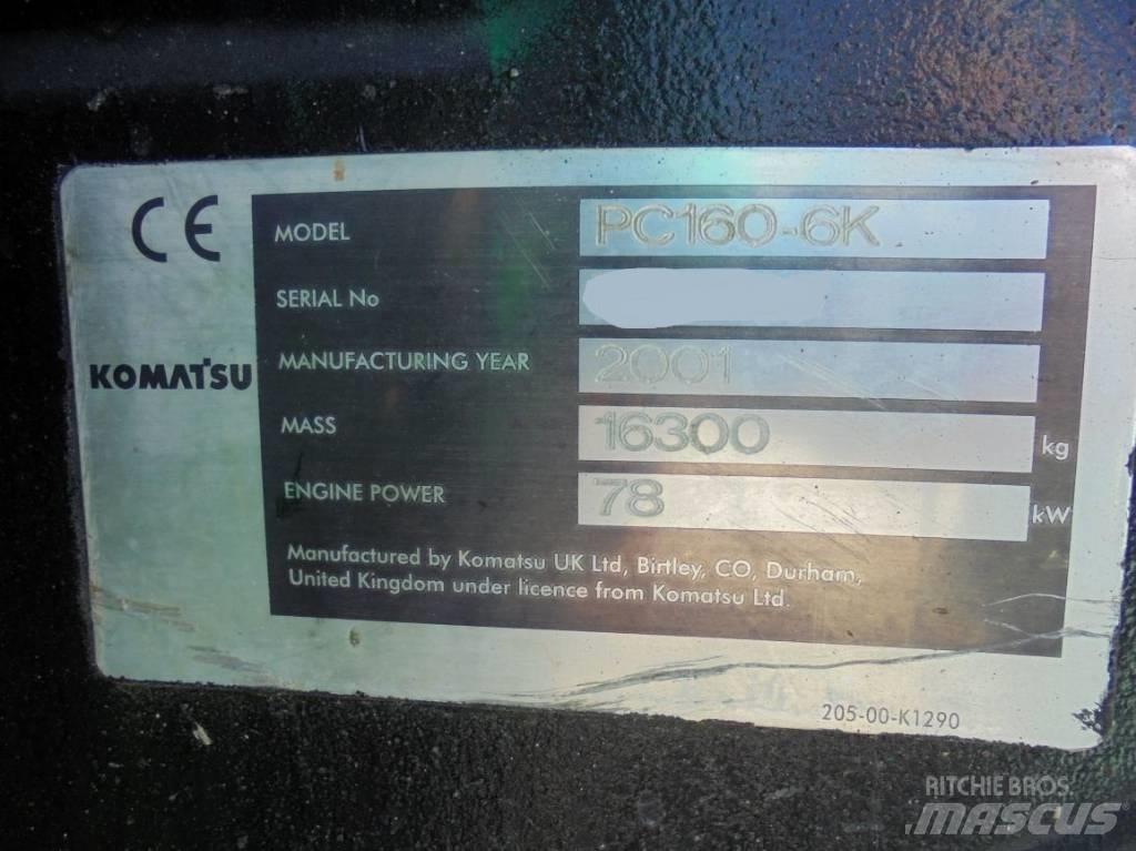 Komatsu PC 160-6K Escavatori cingolati