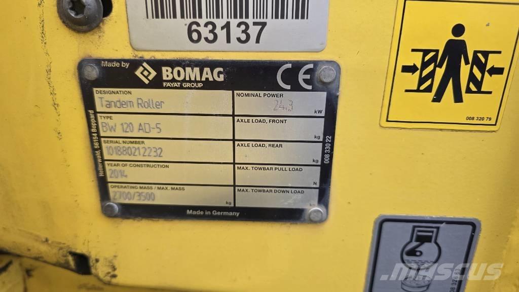 Bomag BW120-5 Rulli a doppio tamburo