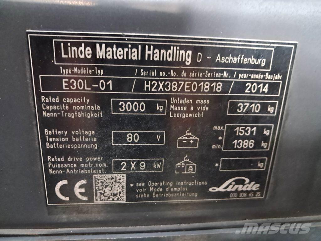 Linde E30L-01 Carrelli elevatori elettrici