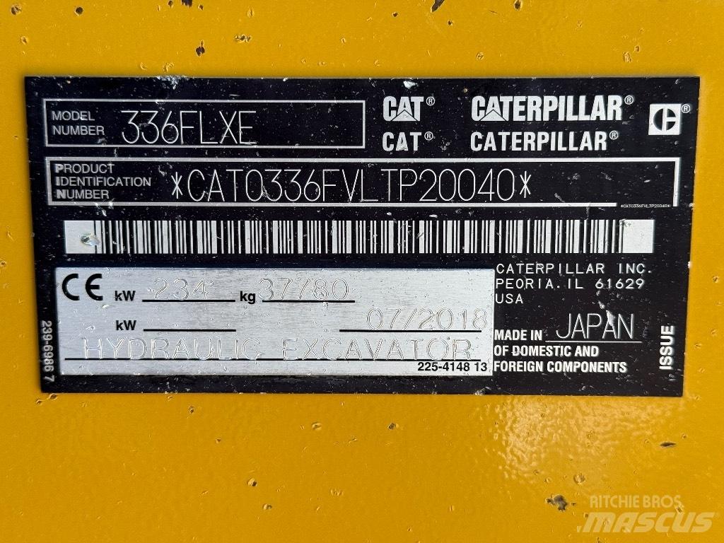 CAT 336 FL Escavatori cingolati