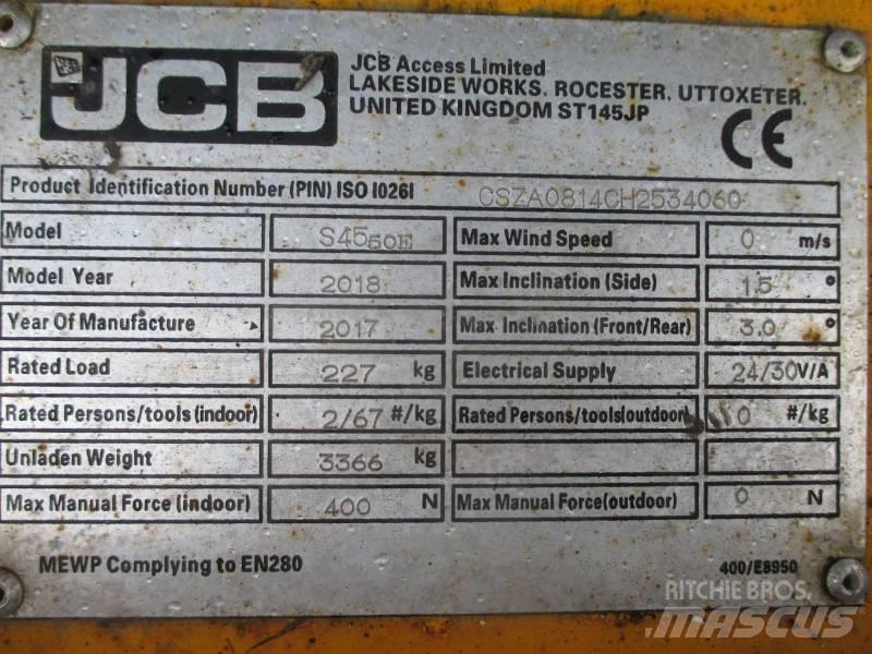 JCB S4550E Piattaforme a pantografo
