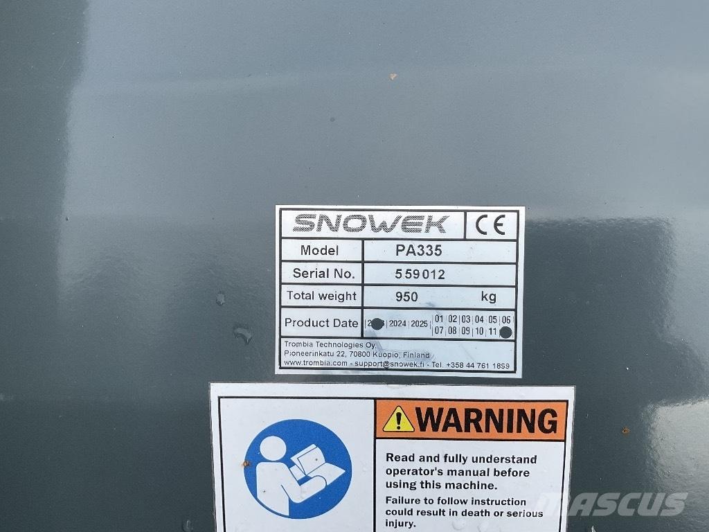 Snowek PA335 Lame spazzaneve e aratri