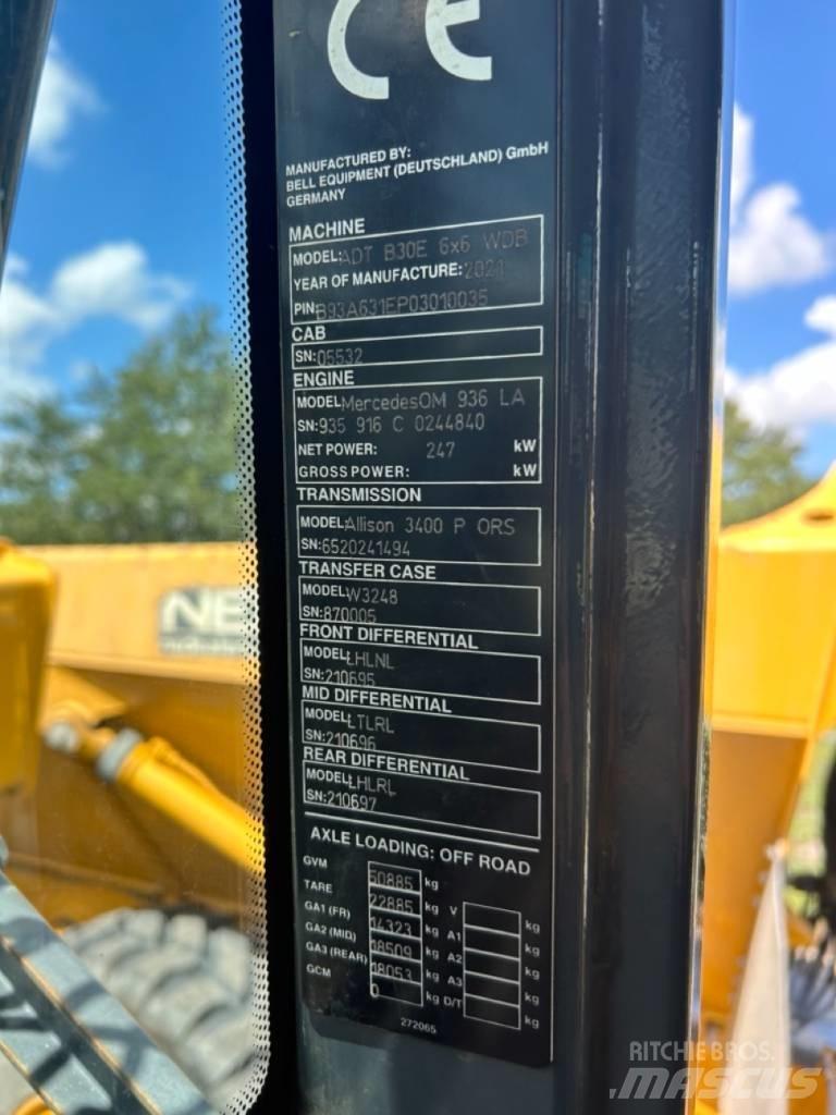 Bell B30E Dumpers articolati