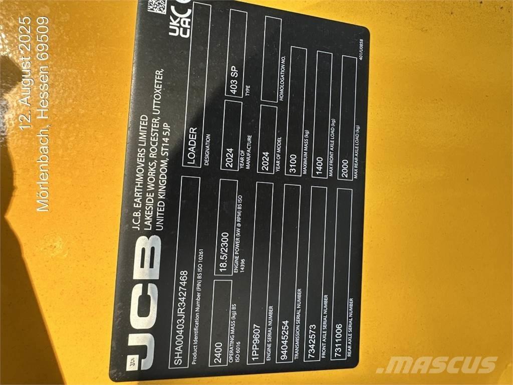 JCB 403 Pale gommate