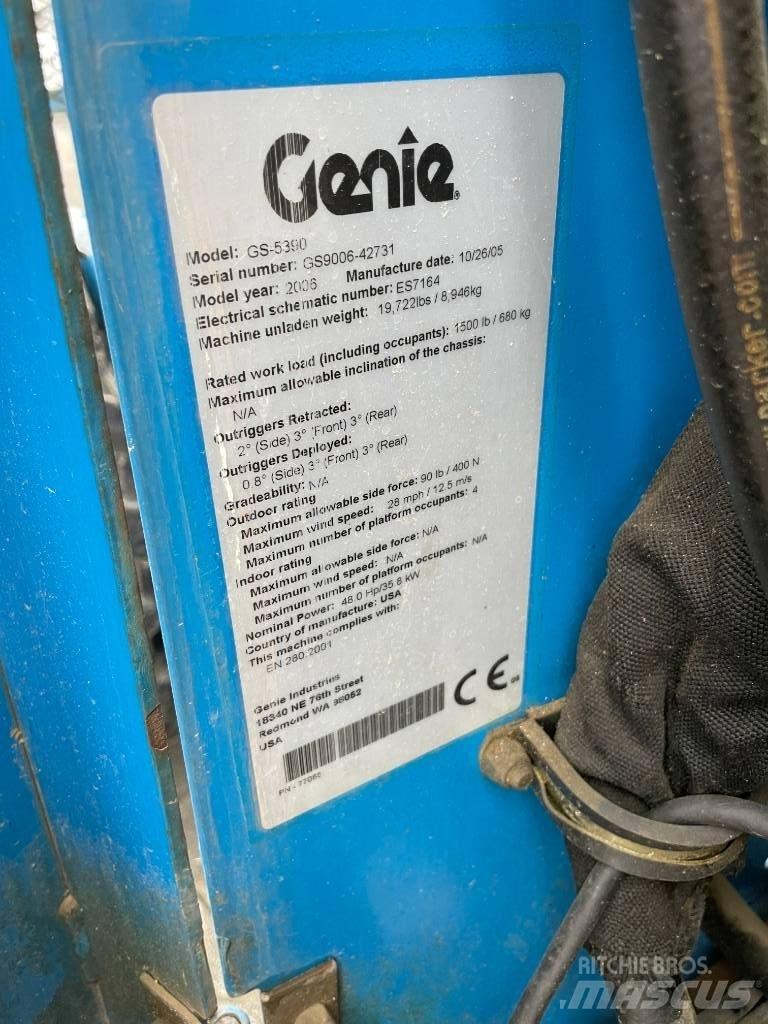 Genie GS 5390 RT Piattaforme a pantografo