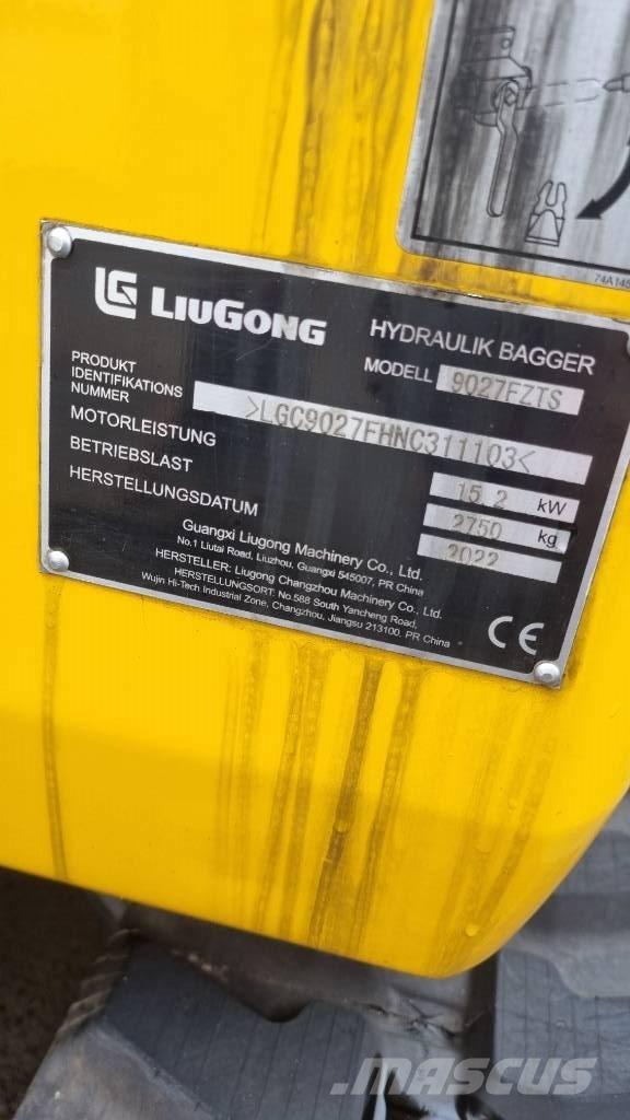 LiuGong 9027 F Miniescavatori