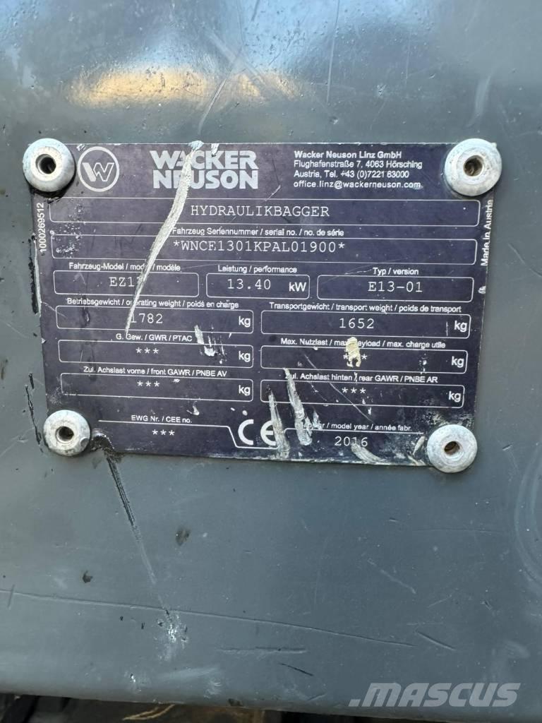 Wacker Neuson EZ 17 Miniescavatori