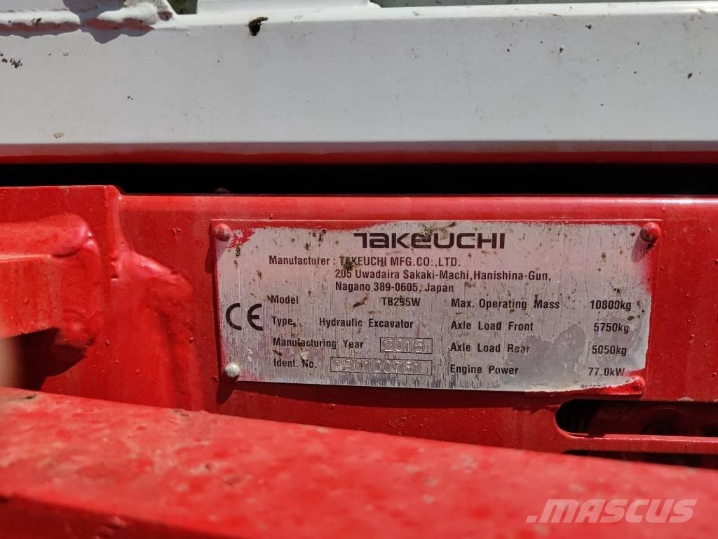 Takeuchi TB 295 W Escavatori gommati