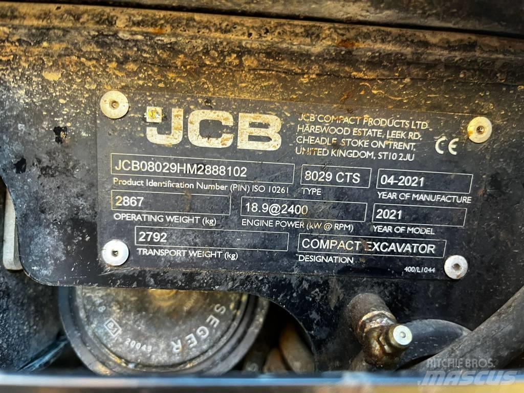 JCB 8029 CTS Miniescavatori