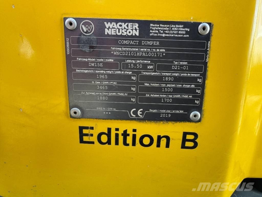 Wacker Neuson DW15e Mini dumper
