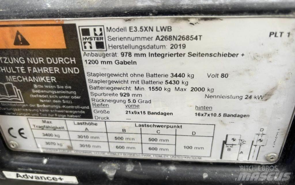 Hyster E 3.5 XN LWB Carrelli elevatori elettrici