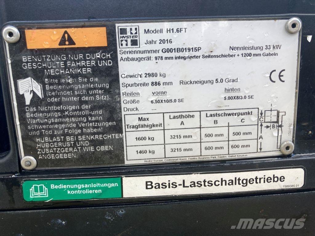 Hyster H 1.6 FT Carrelli elevatori GPL