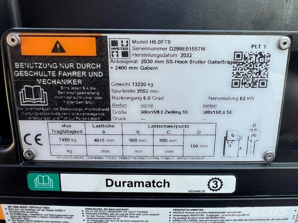 Hyster H 8.0 FT9 Carrelli elevatori diesel