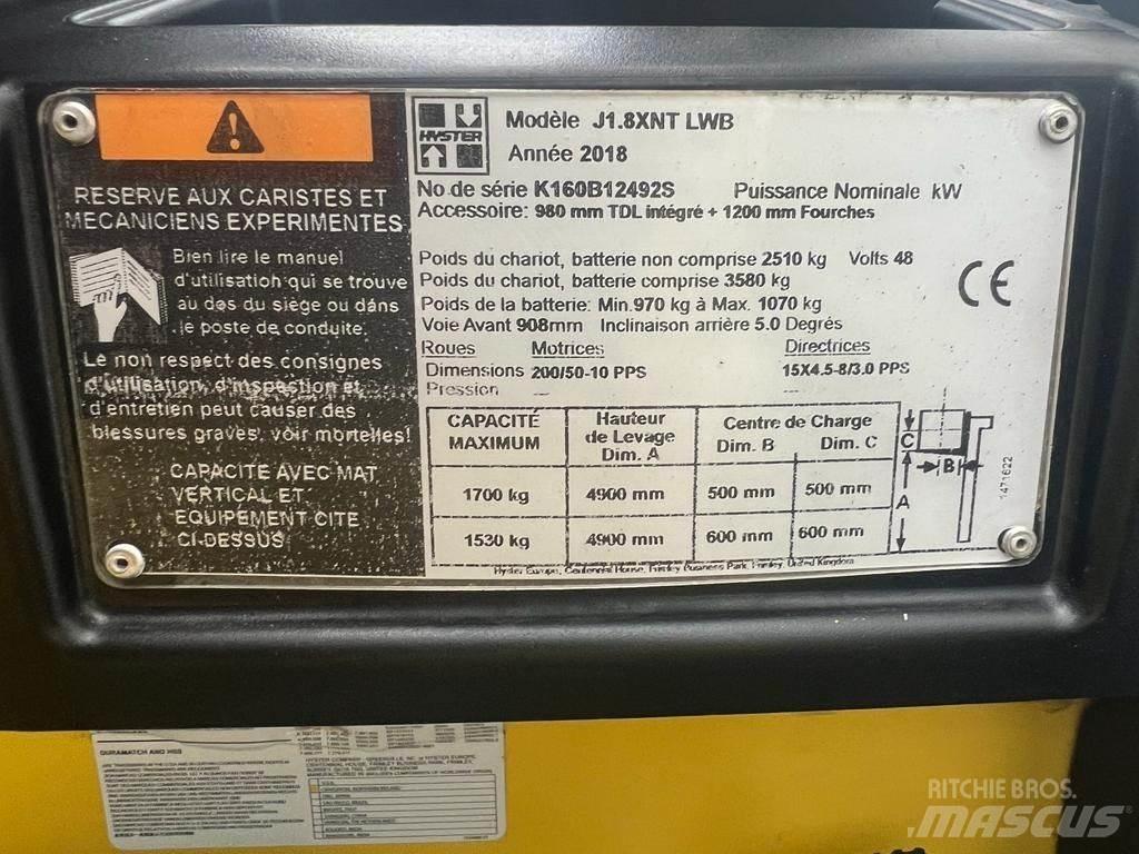 Hyster J 1.8 XNT Carrelli elevatori elettrici