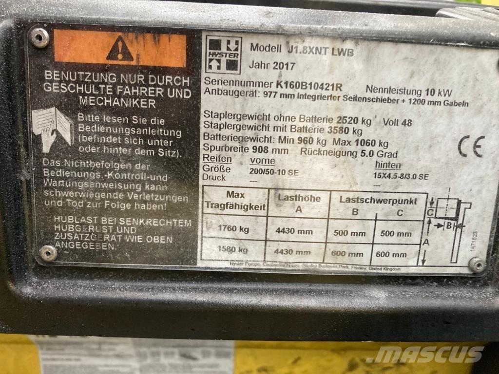 Hyster J 1.80 XNT Carrelli elevatori elettrici