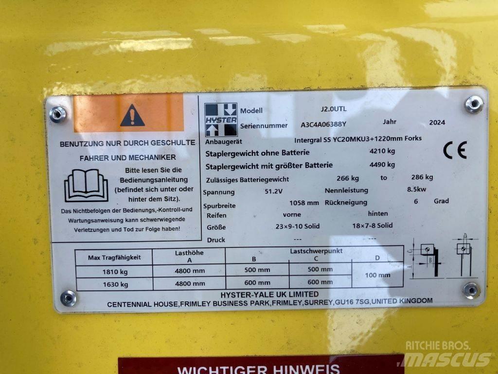 Hyster J 2.0 UTL Carrelli elevatori elettrici