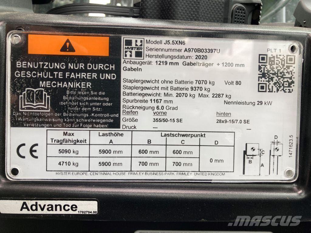 Hyster J 5.5 XN6 Carrelli elevatori elettrici