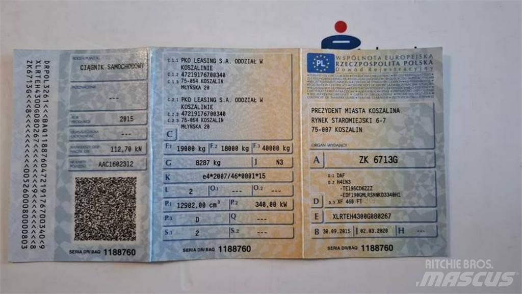 DAF XF 460 Motrici e Trattori Stradali