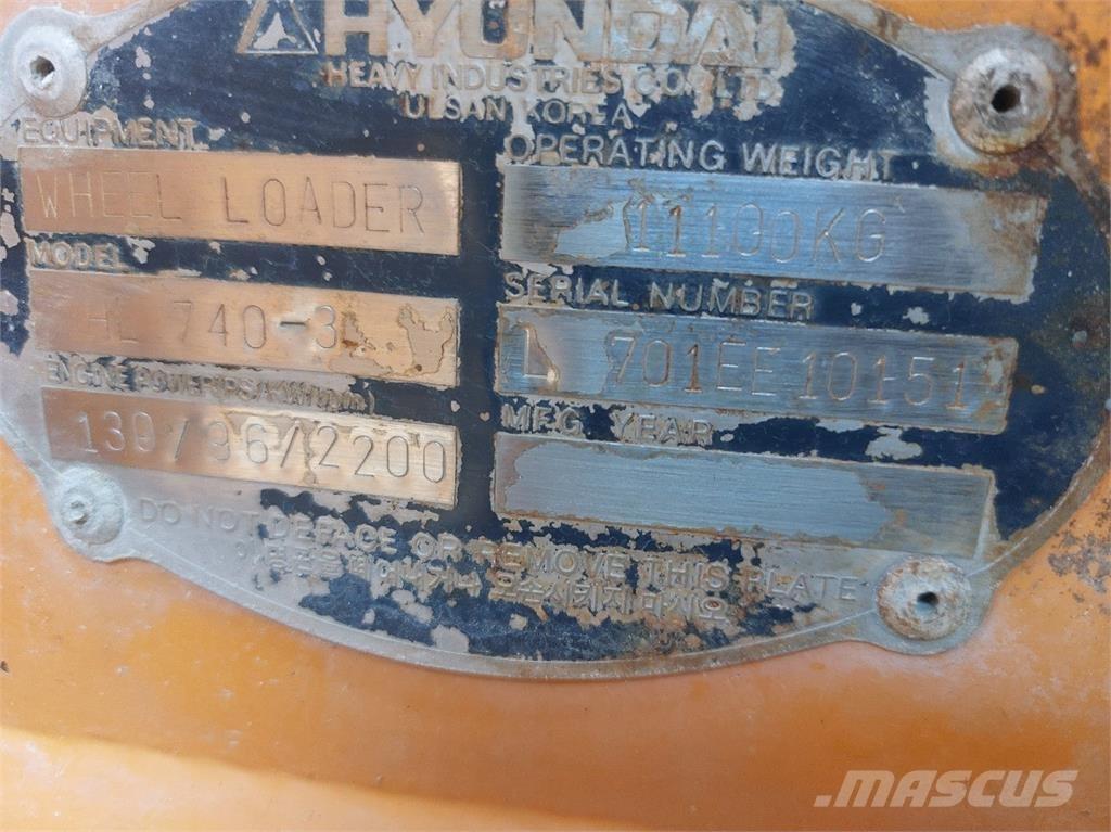 Hyundai HL740-3 Pale gommate
