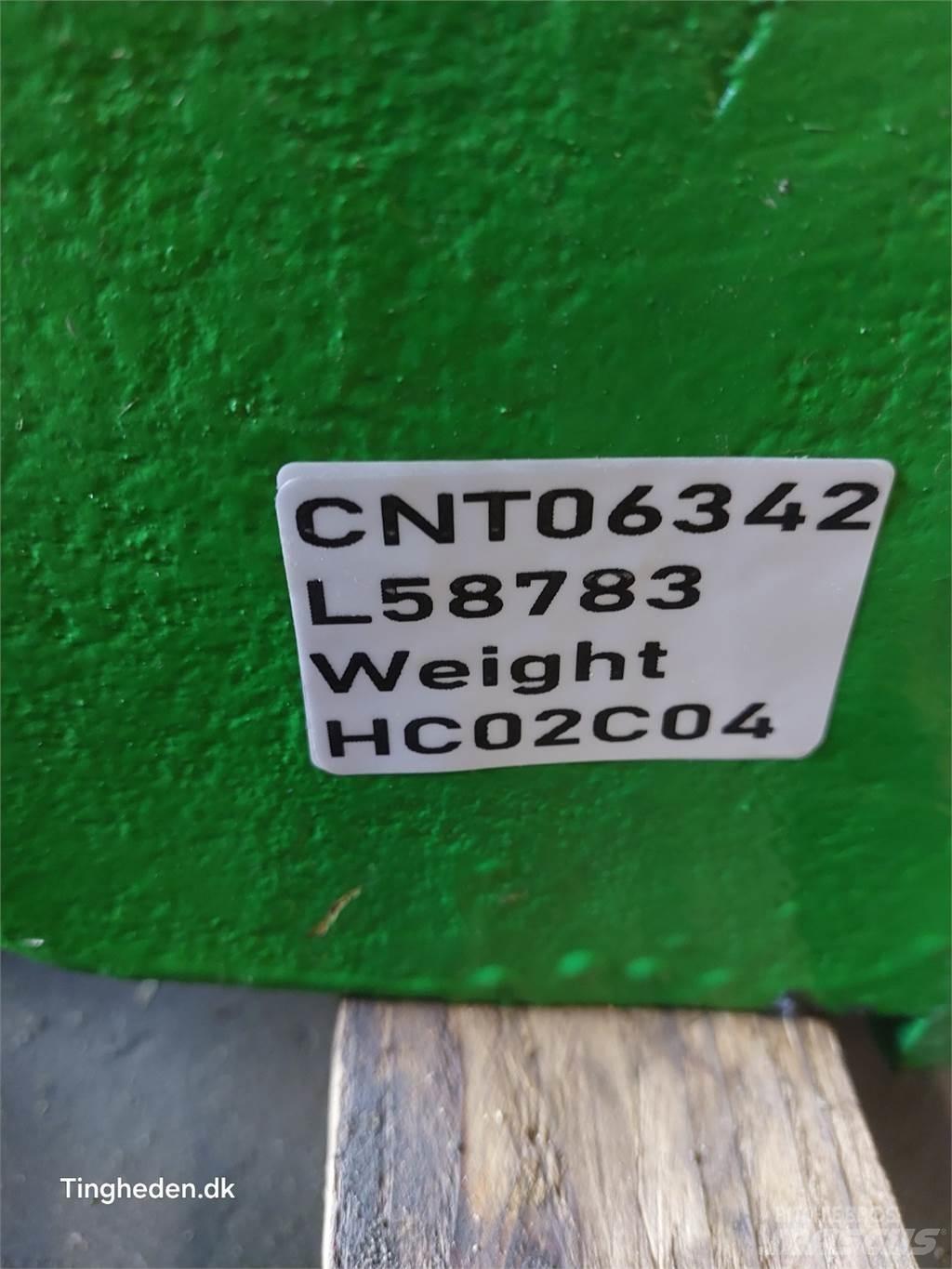 John Deere 1850 Zavorre anteriori